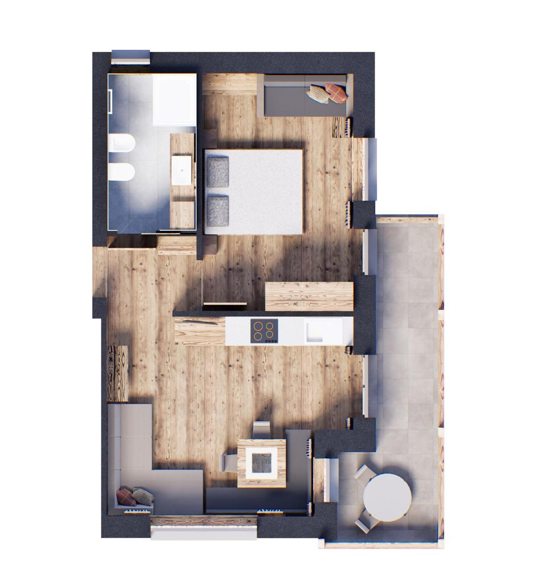 סלבה די ואל גרדנה Apartments Burvel חדר תמונה