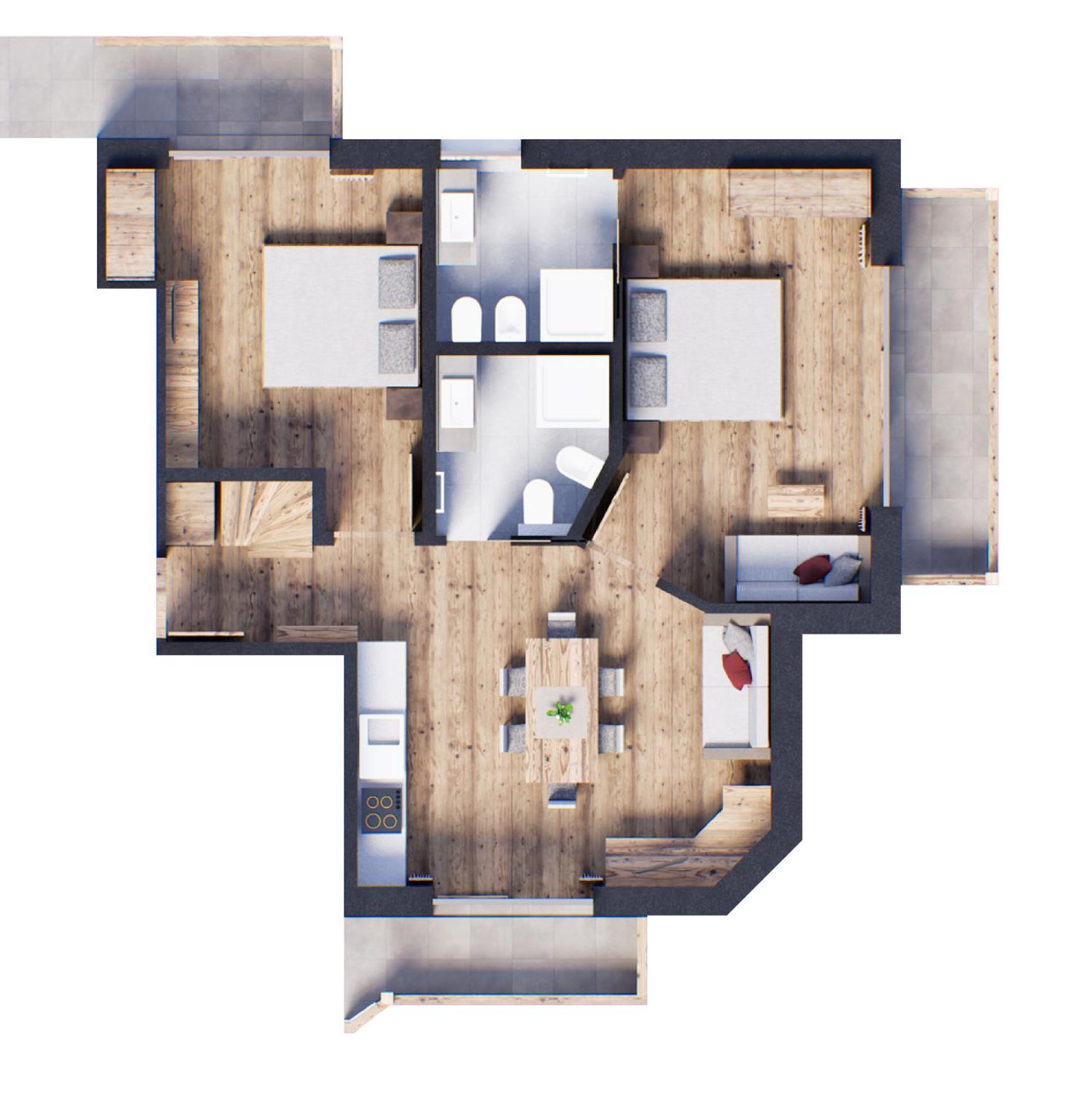סלבה די ואל גרדנה Apartments Burvel חדר תמונה